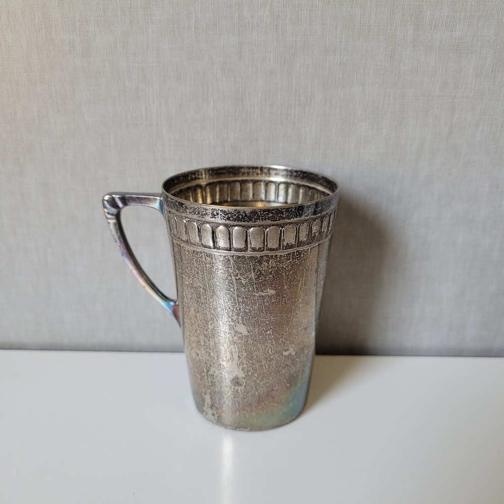 WMF Silver Plate Baby Cup Unisex OS Silver Fair Antique Art Nouveau German Mug